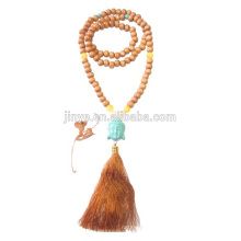 108 Мала Молитва Деревянное Ожерелье Будды Буддийские Бисером Кисточкой Ожерелье 